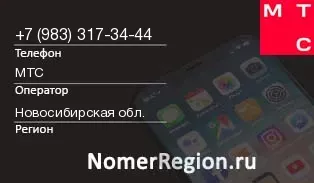 Кто звонил с 9833173444 - регион и оператор